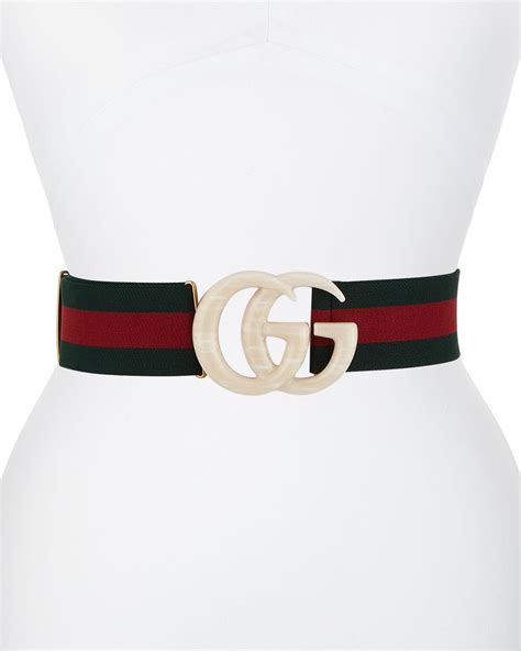 elastic web belt gucci|high waist gucci belt.